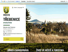 Tablet Screenshot of mesto-trebenice.cz
